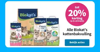 Plein.nl Alle Biokat's kattenbakvulling aanbieding