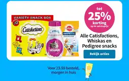 Plein.nl Alle Catisfactions, Whiskas en Pedigree snacks aanbieding