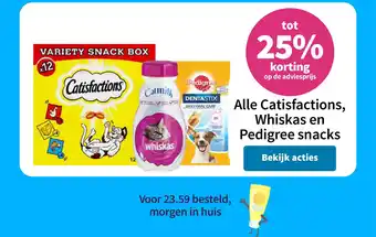 Plein.nl Alle Catisfactions, Whiskas en Pedigree snacks aanbieding