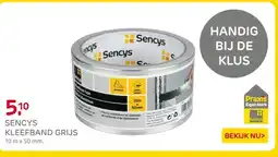 Praxis SENCYS KLEEFBAND GRIJS aanbieding