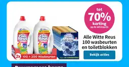 Plein.nl Alle Witte Reus 100 wasbeurten en toiletblokken aanbieding