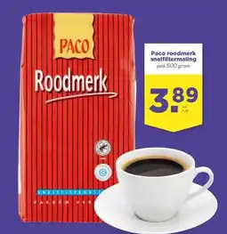 MCD Supermarkt Paco roodmerk snelfiltermaling aanbieding
