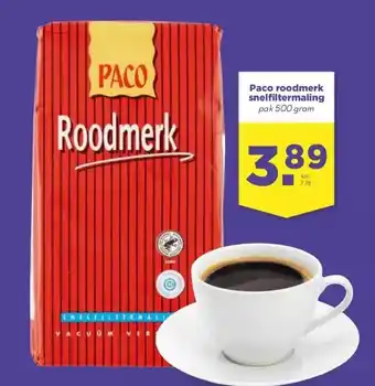 MCD Supermarkt Paco roodmerk snelfiltermaling aanbieding