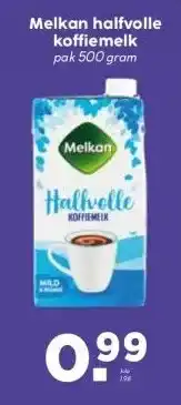 MCD Supermarkt Melkan halfvolle koffiemelk aanbieding