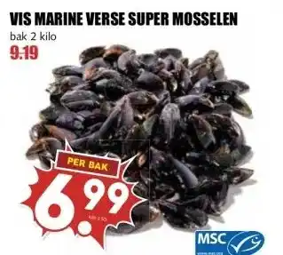 MCD Supermarkt VIS MARINE VERSE SUPER MOSSELEN aanbieding