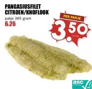 MCD Supermarkt PANGASIUSFILET CITROEN/KNOFLOOK aanbieding