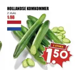 MCD Supermarkt HOLLANDSE KOMKOMMER aanbieding