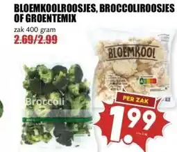 MCD Supermarkt BLOEMKOOLROOSJES, BROCCOLIROOSJES OF GROENTEMIX aanbieding