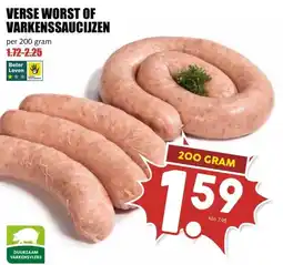 MCD Supermarkt VERSE WORST OF VARKENSSAUCIJZEN aanbieding