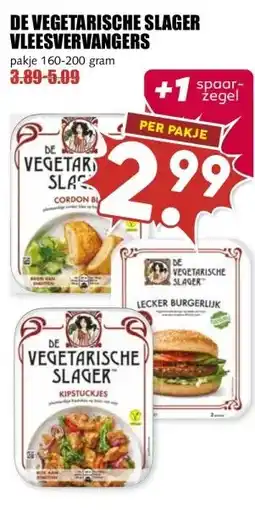 MCD Supermarkt DE VEGETARISCHE SLAGER VLEESVERVANGERS aanbieding