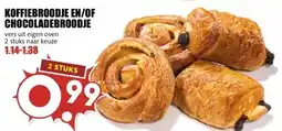 MCD Supermarkt KOFFIEBROODJE EN/OF CHOCOLADEBROODJE aanbieding