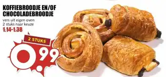 MCD Supermarkt KOFFIEBROODJE EN/OF CHOCOLADEBROODJE aanbieding