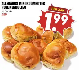 MCD Supermarkt ALLEDAAGS MINI ROOMBOTER ROZIJNENBOLLEN aanbieding