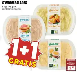 MCD Supermarkt G'WOON SALADES ` aanbieding