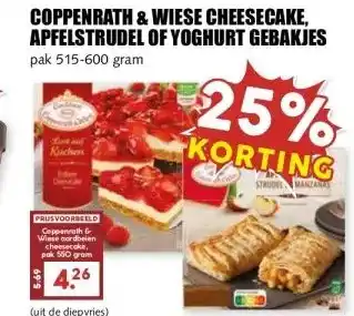 MCD Supermarkt COPPENRATH & WIESE CHEESECAKE, APFELSTRUDEL OF YOGHURT GEBAKJES aanbieding