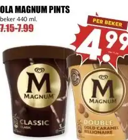MCD Supermarkt OLA MAGNUM PINTS aanbieding