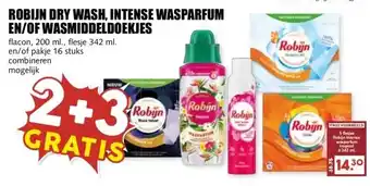 MCD Supermarkt ROBIJN DRY WASH, INTENSE WASPARFUM EN/OF WASMIDDELDOEKJES aanbieding