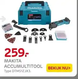 Praxis MAKITA ACCUMULTITOOL aanbieding