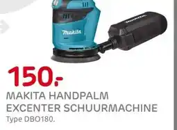 Praxis MAKITA HANDPALM EXCENTER SCHUURMACHINE aanbieding