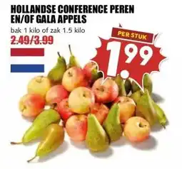 MCD Supermarkt HOLLANDSE CONFERENCE PEREN EN/OF GALA APPELS aanbieding