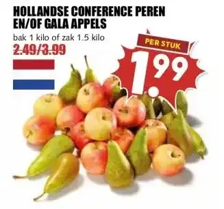 MCD Supermarkt HOLLANDSE CONFERENCE PEREN EN/OF GALA APPELS aanbieding