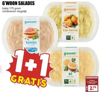 MCD Supermarkt G'WOON SALADES aanbieding