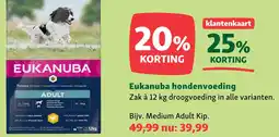 Maxi Zoo Eukanuba hondenvoeding aanbieding