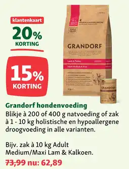 Maxi Zoo Grandorf hondenvoeding aanbieding