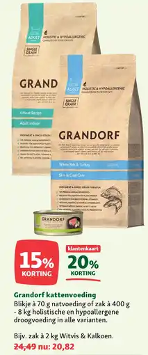 Maxi Zoo Grandorf kattenvoeding aanbieding