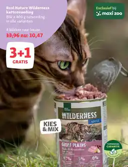 Maxi Zoo Real Nature Wilderness kattenvoeding aanbieding