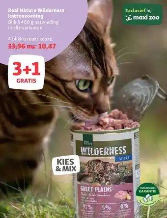 Maxi Zoo Real Nature Wilderness kattenvoeding aanbieding