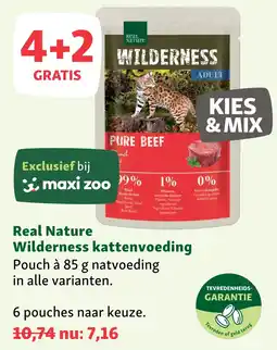 Maxi Zoo Real Nature Wilderness kattenvoeding aanbieding