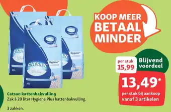 Maxi Zoo Catsan kattenbakvulling aanbieding