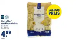 Makro Metro Chef steakhouse frites aanbieding