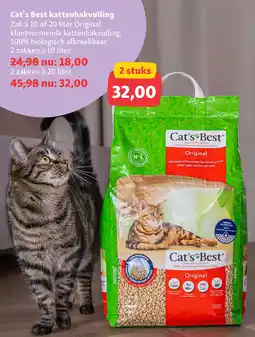 Maxi Zoo Cat's Best kattenbakvulling aanbieding