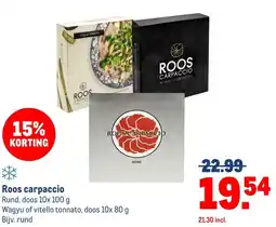 Makro Roos carpaccio aanbieding