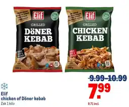 Makro Elif chicken of Döner kebab aanbieding