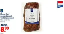 Makro Metro Chef gegaarde mini- varkensbeenham aanbieding