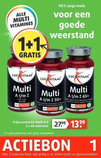Lucovitaal ALLE MULTI VITAMINES aanbieding