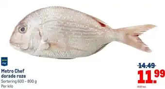 Makro Metro Chef dorade roze aanbieding