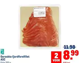 Makro Gerookte fjordforelfilet ASC aanbieding