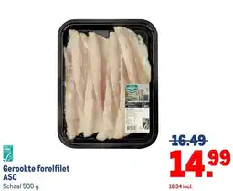 Makro Gerookte forelfilet ASC aanbieding