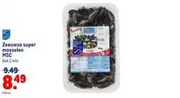 Makro Zeeuwse super mosselen MSC aanbieding