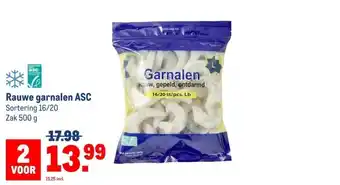 Makro Rauwe garnalen ASC aanbieding