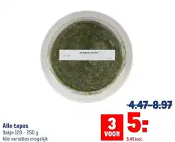 Makro Alle tapas aanbieding