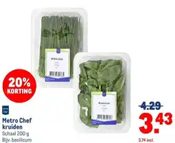 Makro Metro Chef kruiden aanbieding