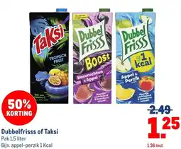 Makro Dubbelfrisss of Taksi aanbieding
