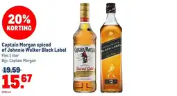 Makro Captain Morgan spicedof Johnnie Walker Black Label aanbieding