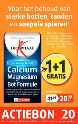 Lucovitaal Calcium Magnesium Bot Formule aanbieding