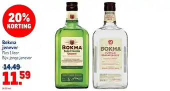 Makro Bokma jenever aanbieding
